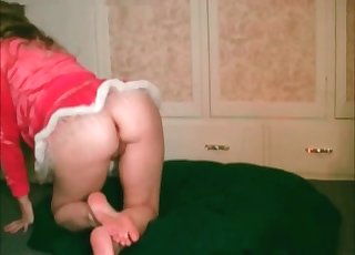 Spotted doggy drilled her tight cunt