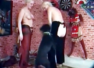 Blondes with big tits fucked by labrador