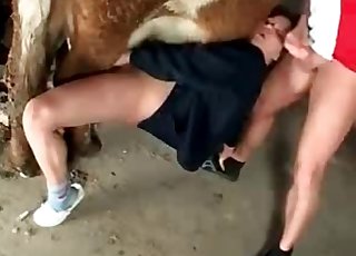 Stallion and a lustful zoophile bitch