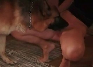 Nasty as hell animality porn with a dog