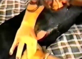 Boobs and cute smiles on display as she sucks