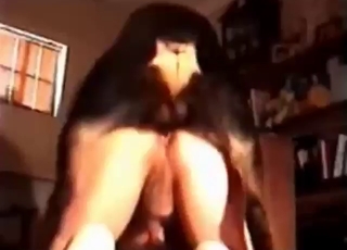 Black dog does some damage to that hot pussy