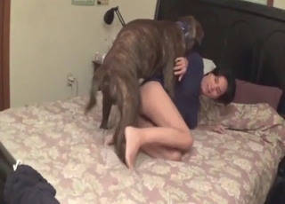Doggystyle fuck with a brunette from Asia