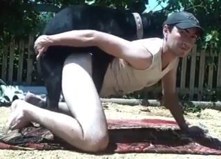Bestiality sex with a dog gets this dude WILD