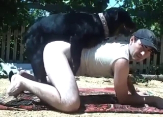 Bestiality sex with a dog gets this dude WILD