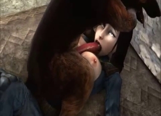 3D animated video for all fans of bestiality action