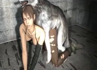 Amazingly hot 3D bestiality sex with a gorgeous wolf