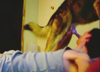 Dude will watch himself gagging on hung dog