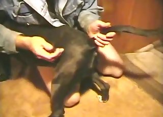 Watch how he is drilling his lovely animal