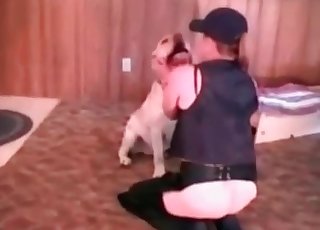 Impressive oral job sex with a good-looking rear end