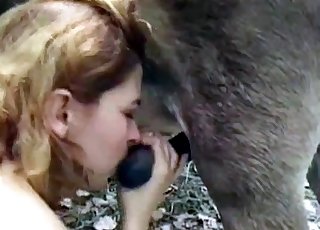 Sensuous oral hook-up with a nice-looking animal