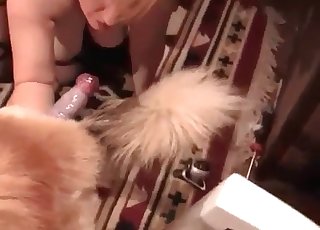 Retriever fucks a slim bitch