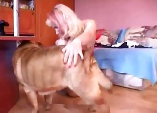 Extremely hot treatment for a kinky dog