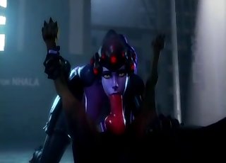 Overwatch's Widowmaker enjoys zoo sex